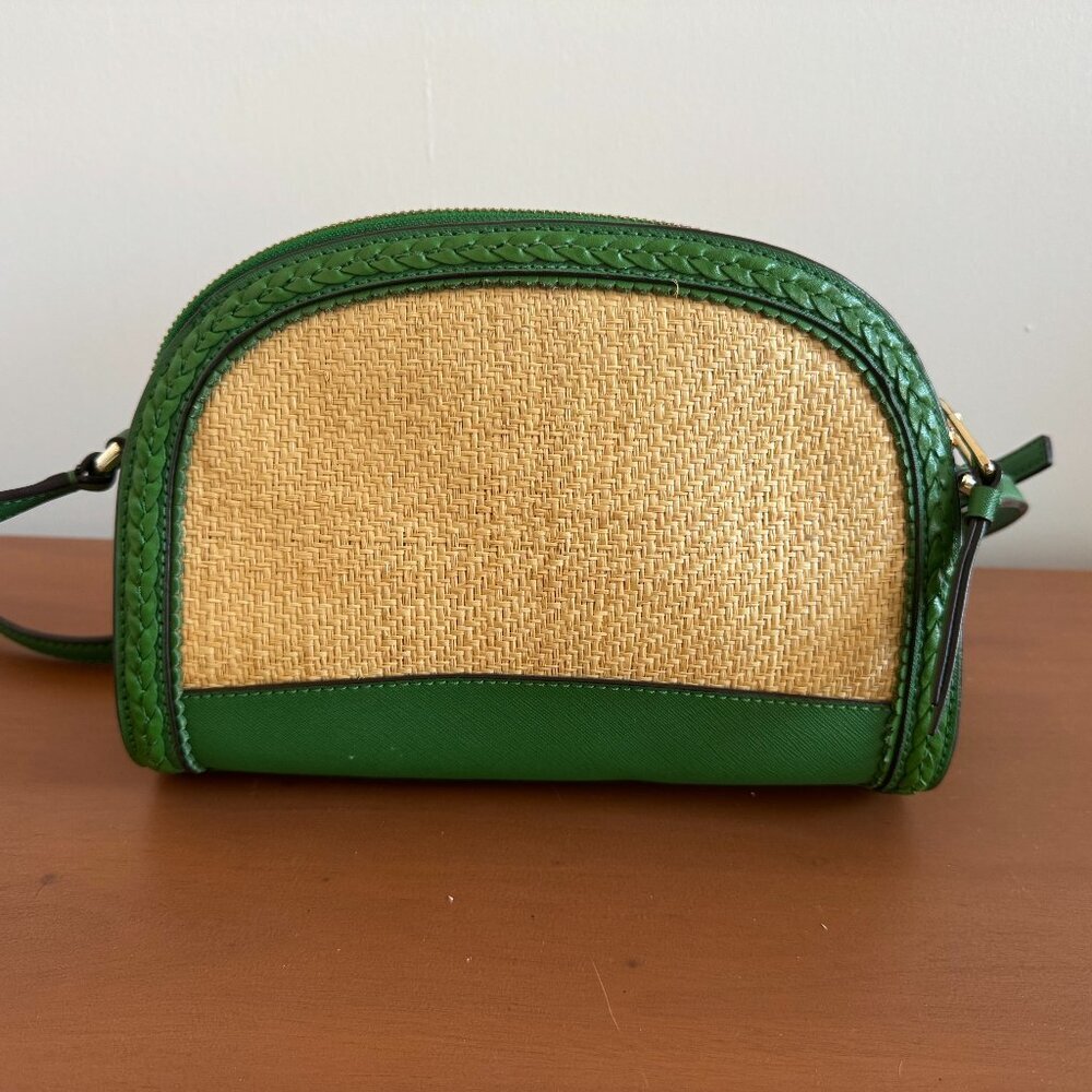 Kate Spade Reiley Straw Dome Bag - Green - Picture 3 of 8